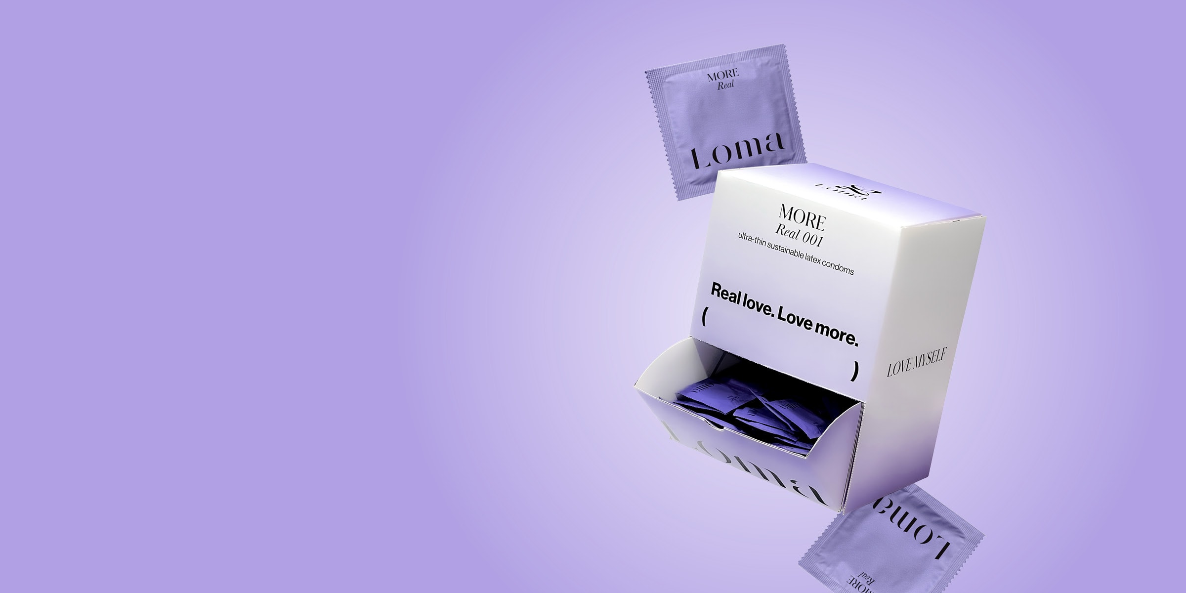 이벤트 배너: Real love. Love more. 캠페인